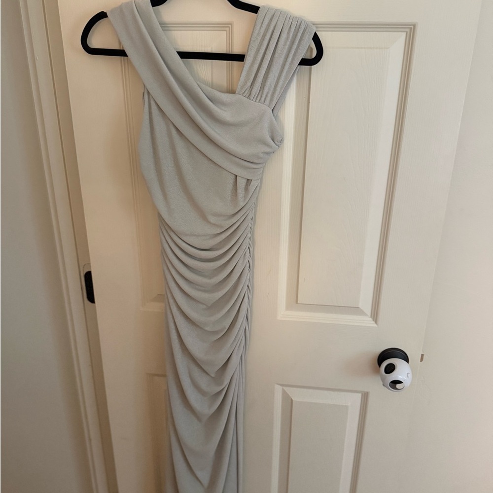 Mahina One Shoulder Gray Dress